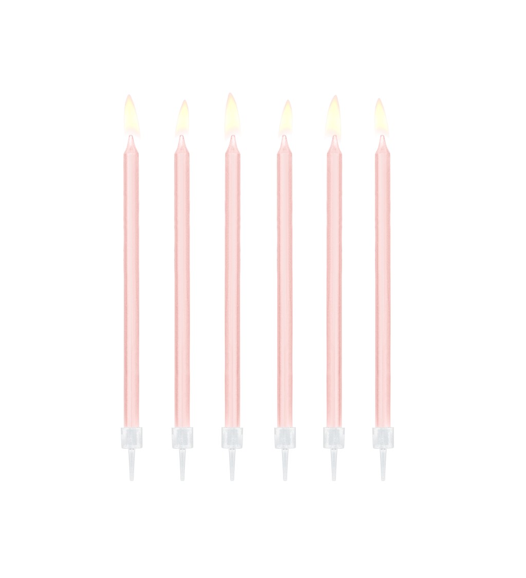 svíčky růžové