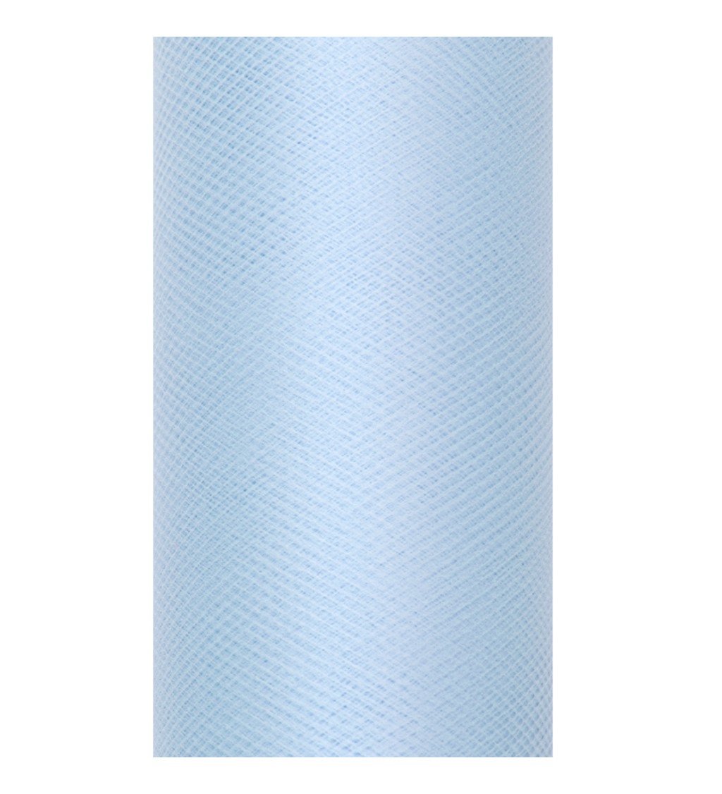 Jednobarevný světle modrý tyl - 0,15 m