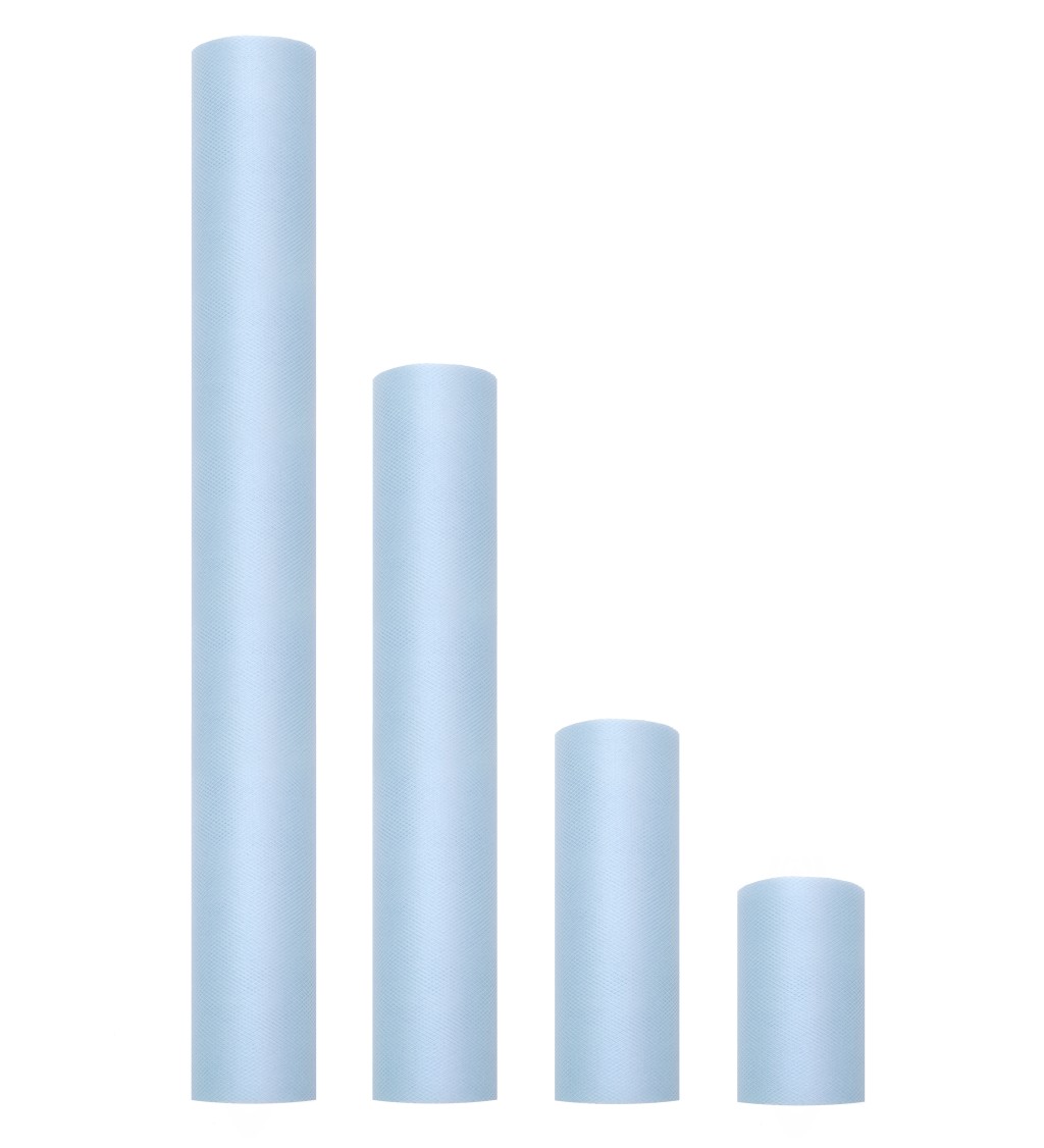 Jednobarevný světle modrý tyl - 0,15 m