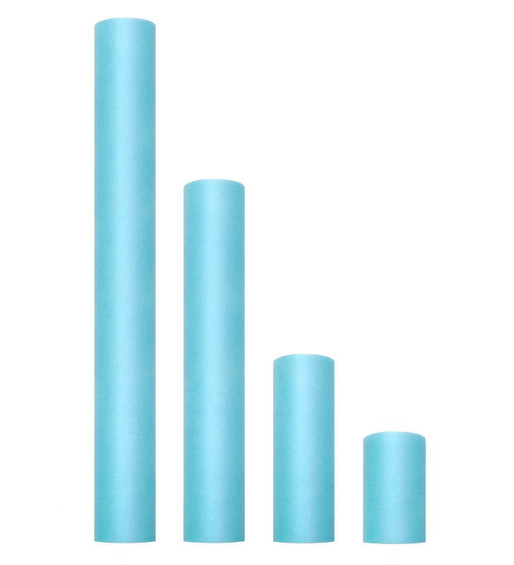 Jednobarevný tyrkysový tyl - 0,15 m