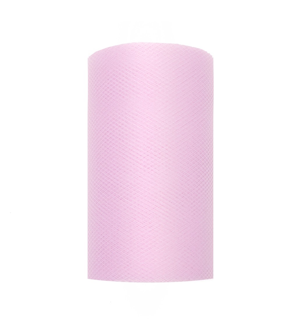 Jednobarevný jasně růžový tyl - 0,08 m