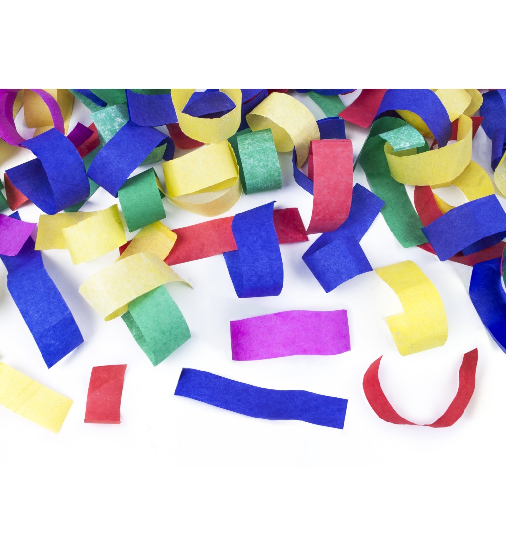 Vystřelovací konfety - multicolor, 80 cm