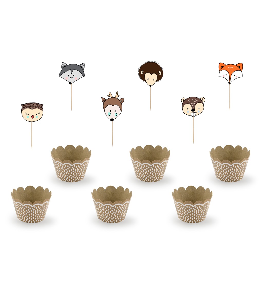 Košíčky cupcake Woodland