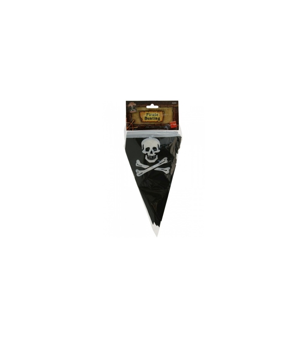 Girlanda - pirátské vlajky