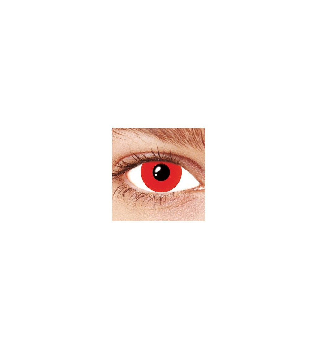 Kontaktní čočky - barva červená