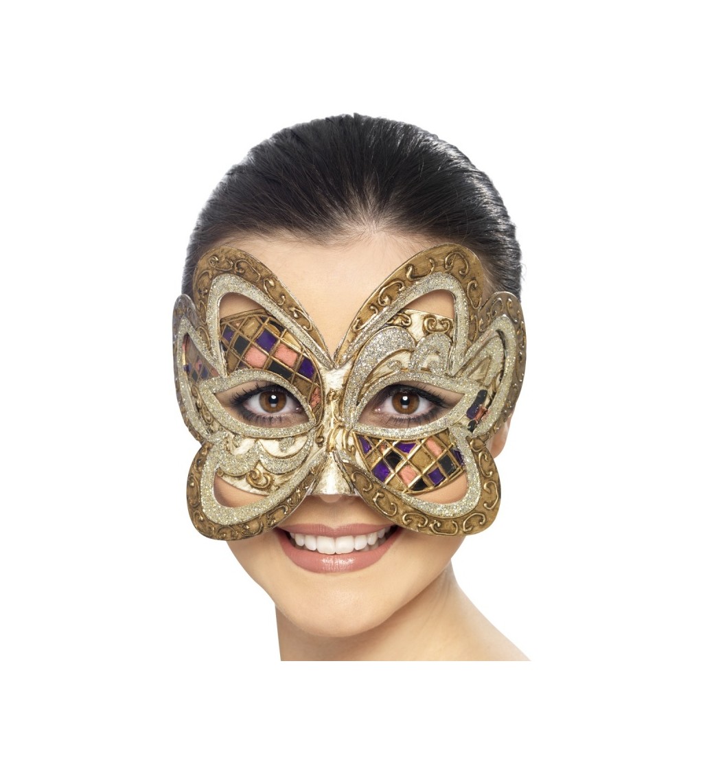Benátská maska - motýl