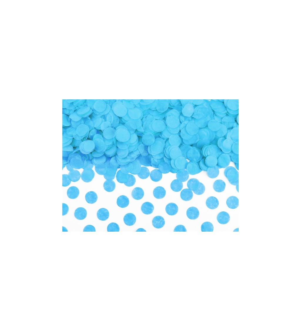 Modré konfety - kolečka