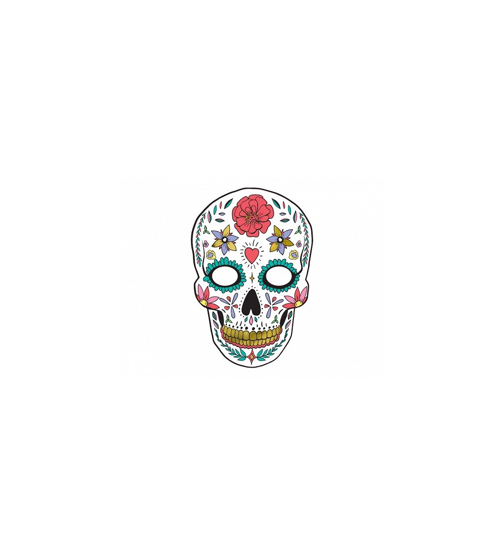 Mexická maska - lebka