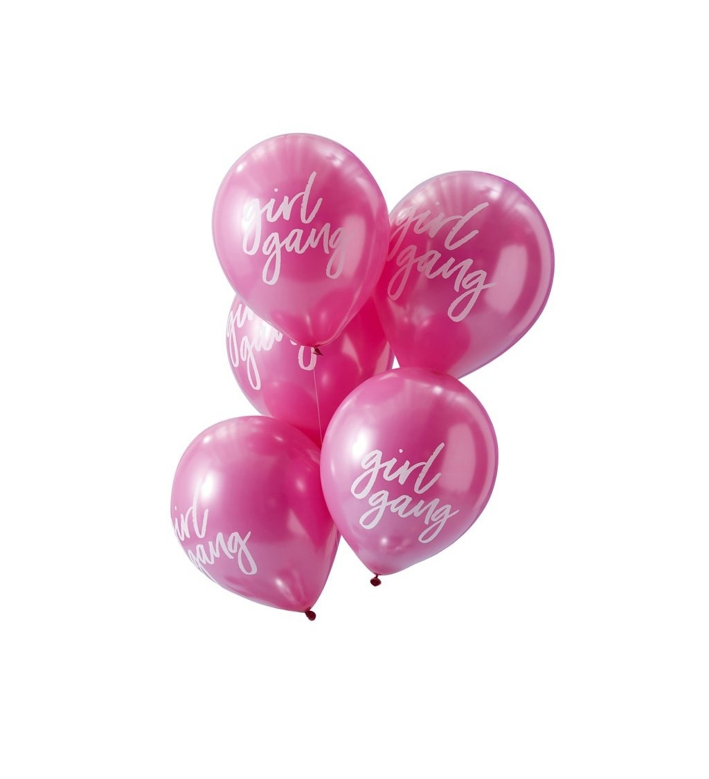 Balónky GIRL GANG - Růžové