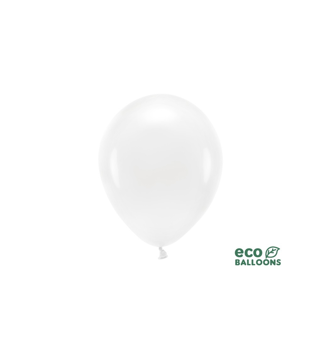 Eko balónky pastelové bílé