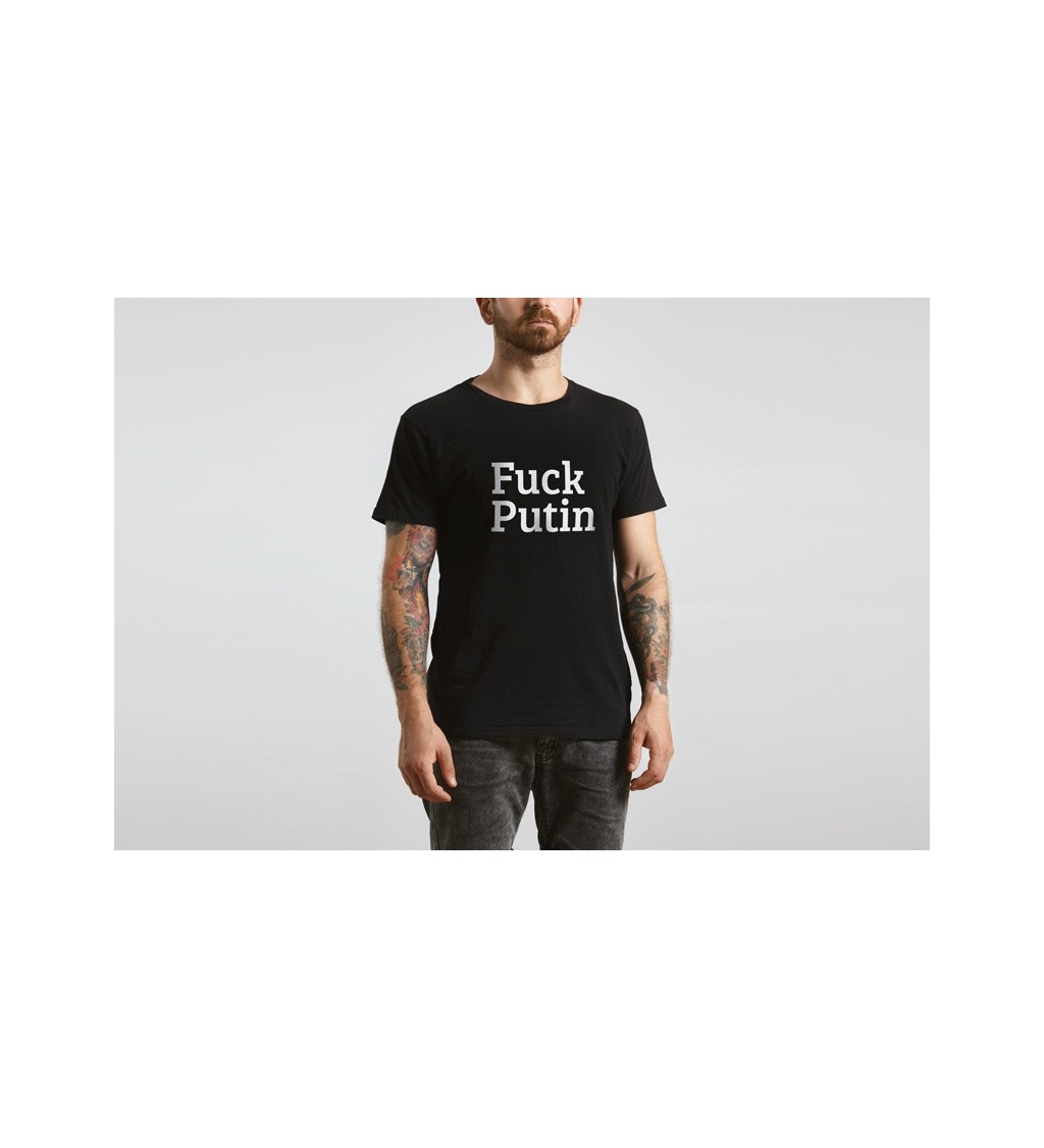 Černé tričko FUCK PUTIN