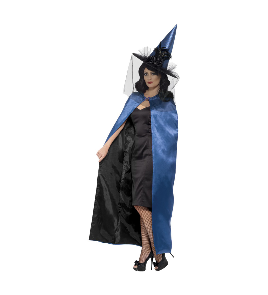 Čarodejnícky plášť deluxe - barva modrá