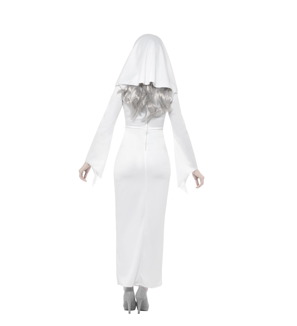 Bílý kostým - Zombie jeptiška