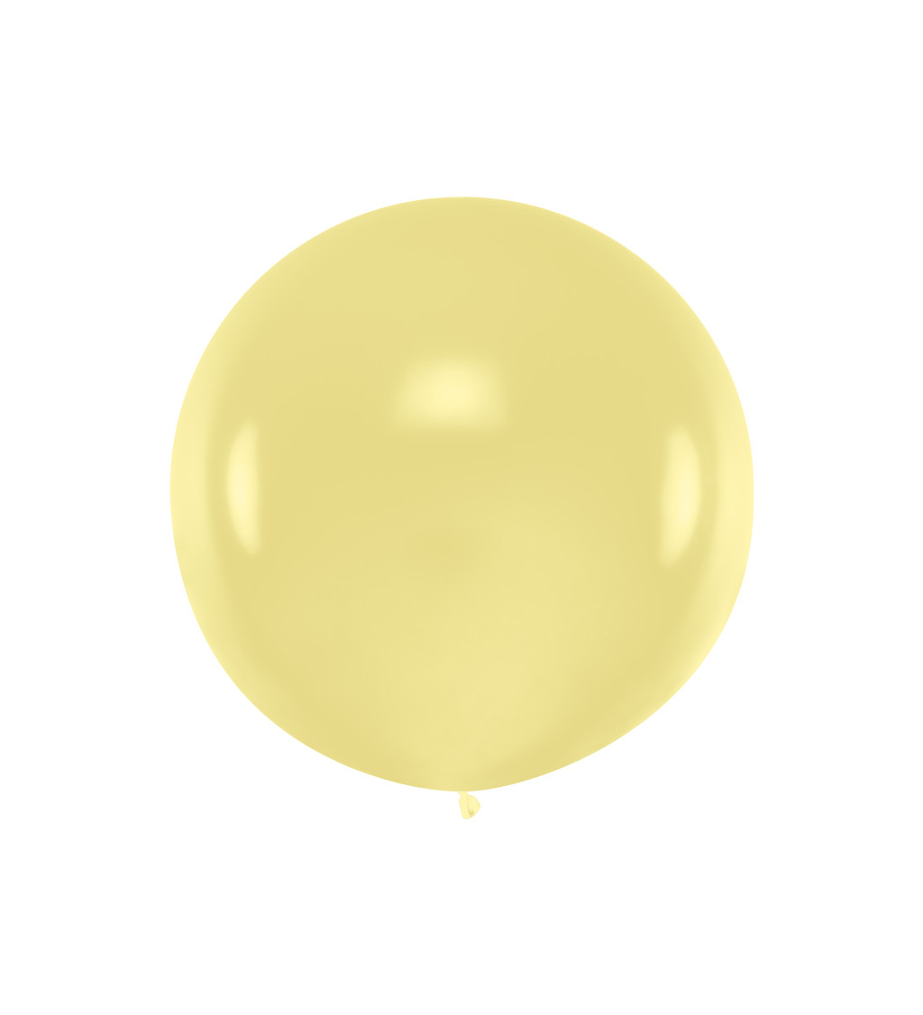 Jumbo balónek- pastelově žlutý