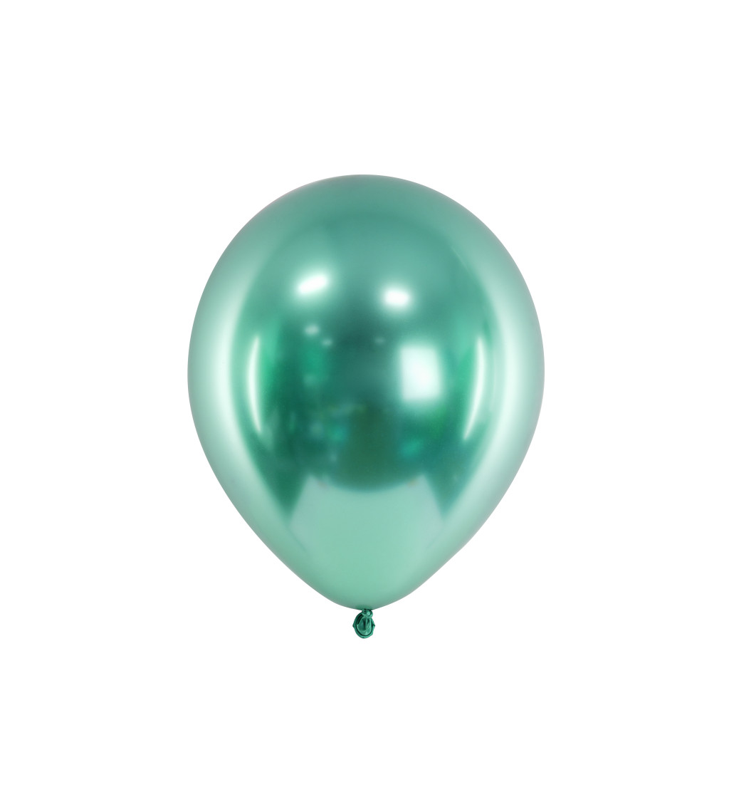 Chromový balonek zelený