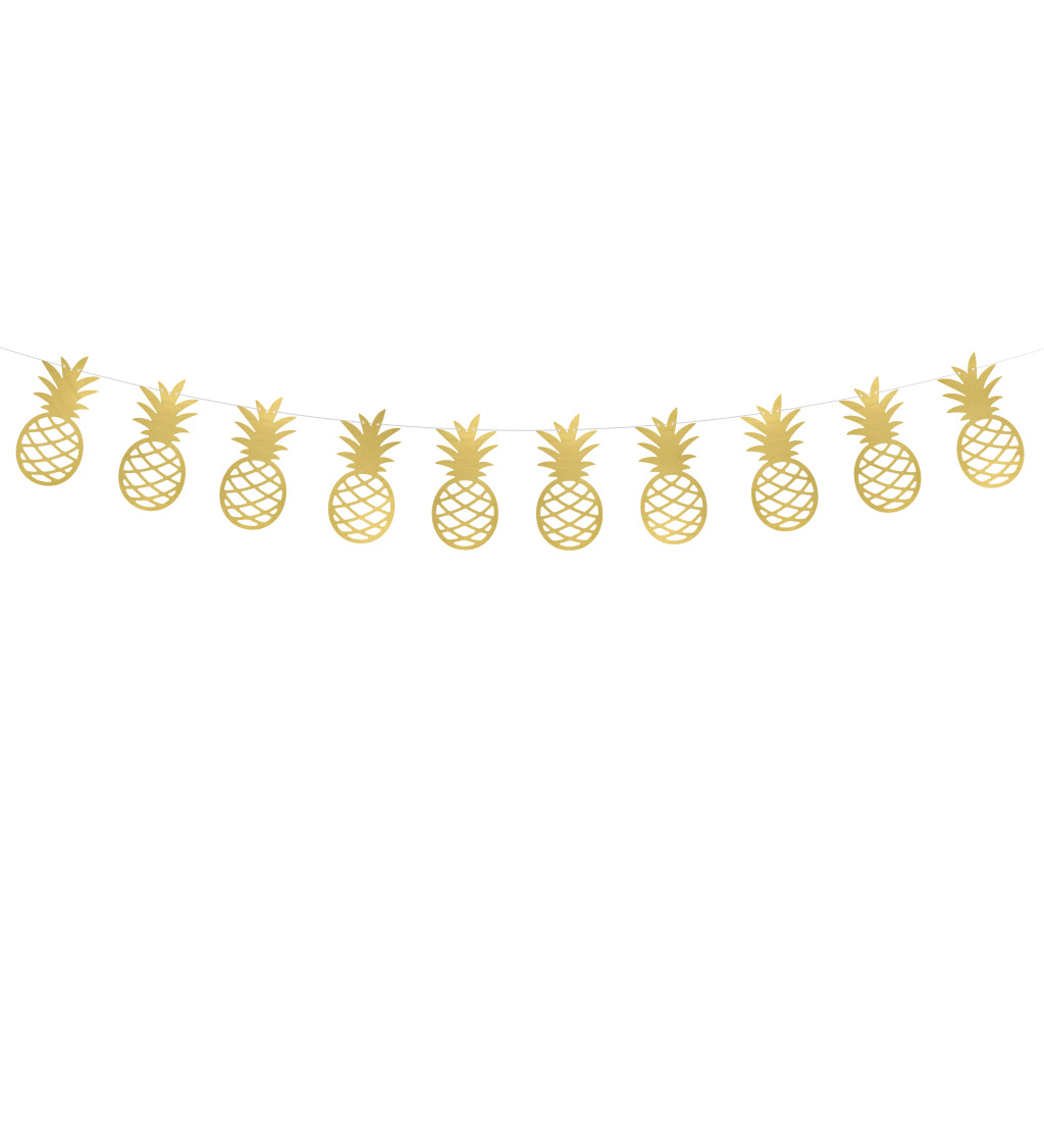 Girlanda zlaté ananasy