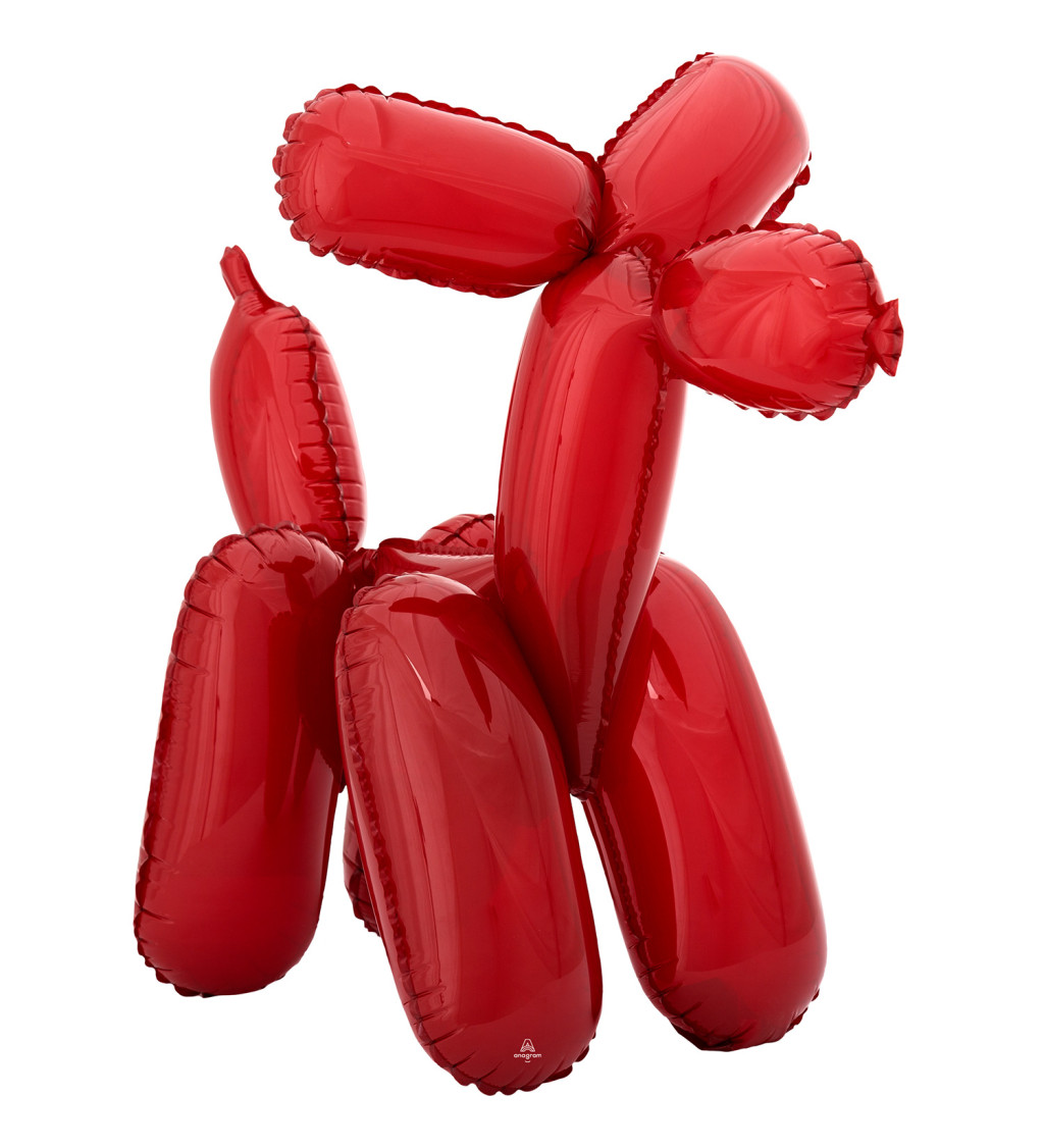 Balónkový pes - červený