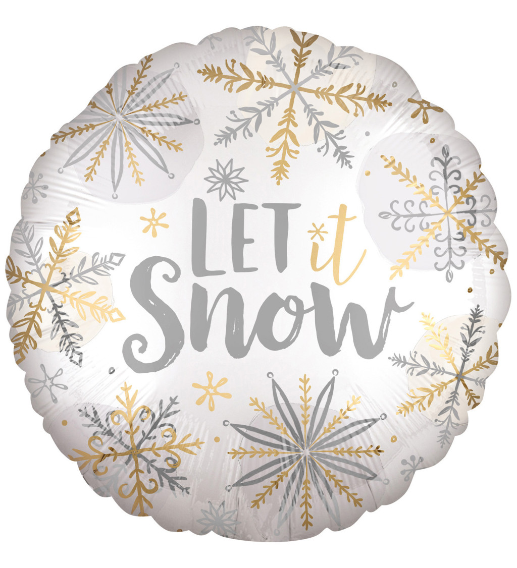 Balónek s nápisem - Let it Snow