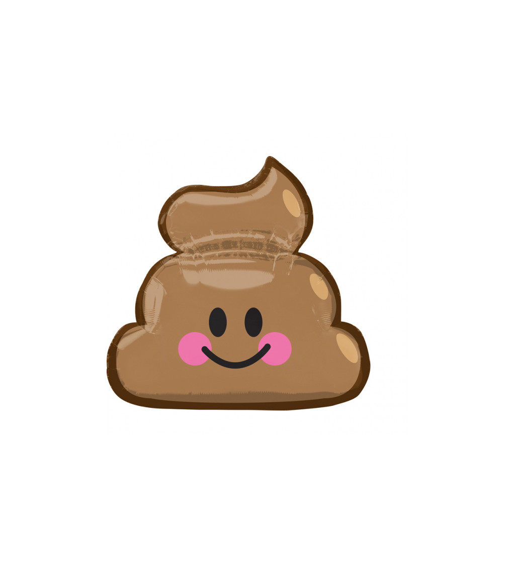 Balónek- Emoji poop