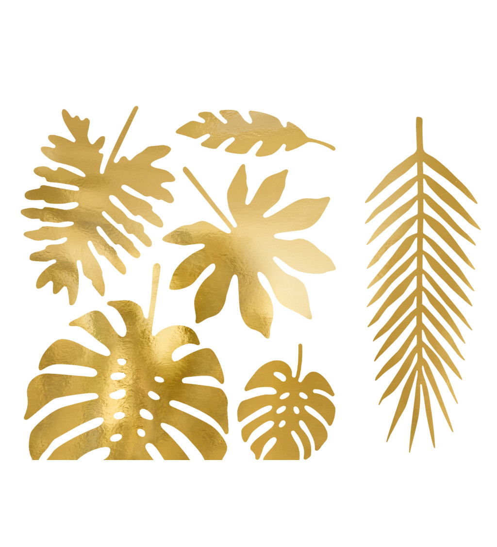Tropické listy  - gold