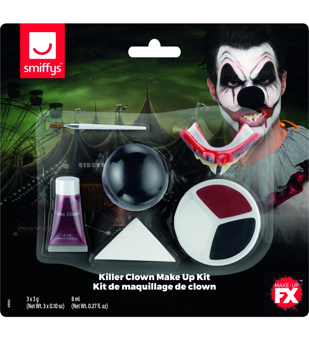 Make up - strašidelný klaun