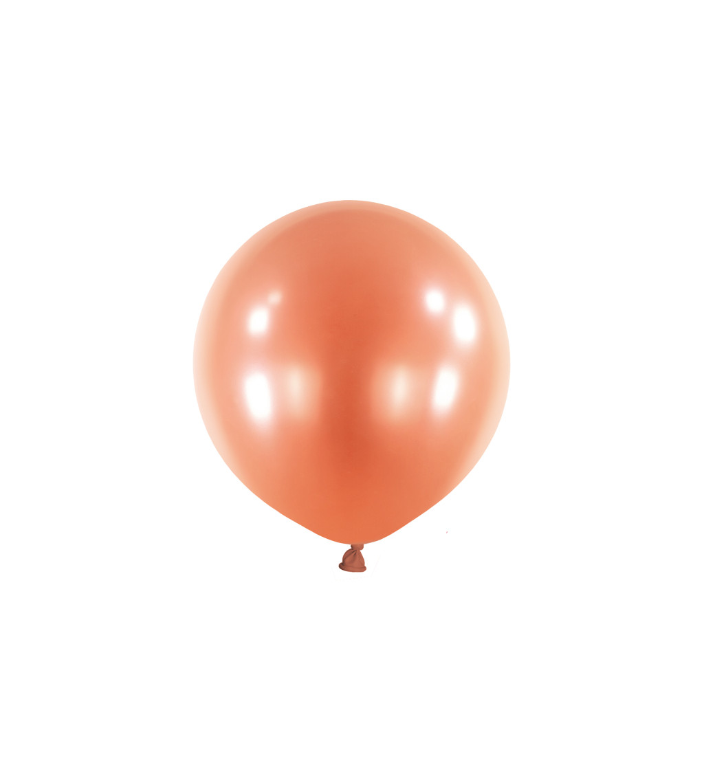 Perleťový oranžový latexový balónek