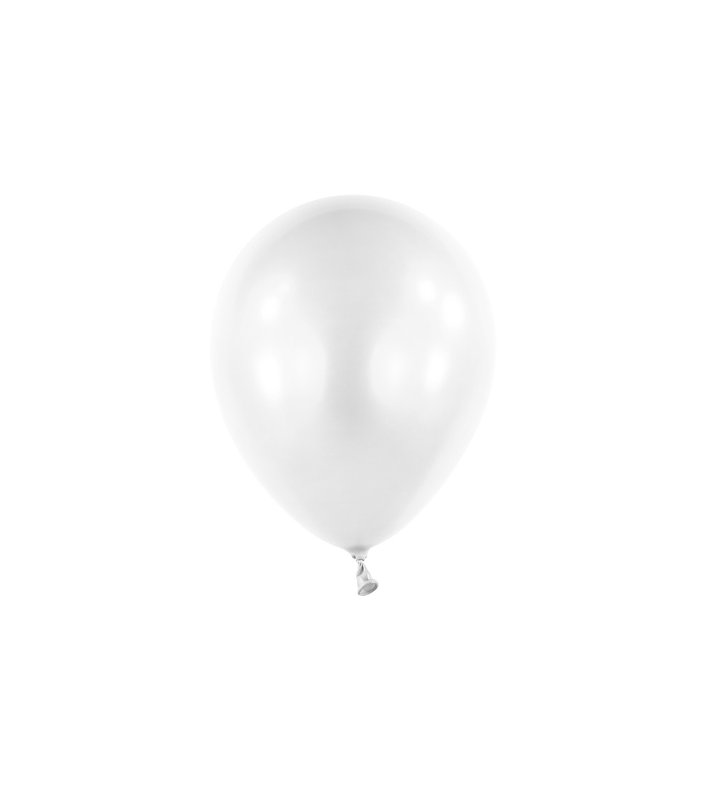 Bílý perleťový balónek