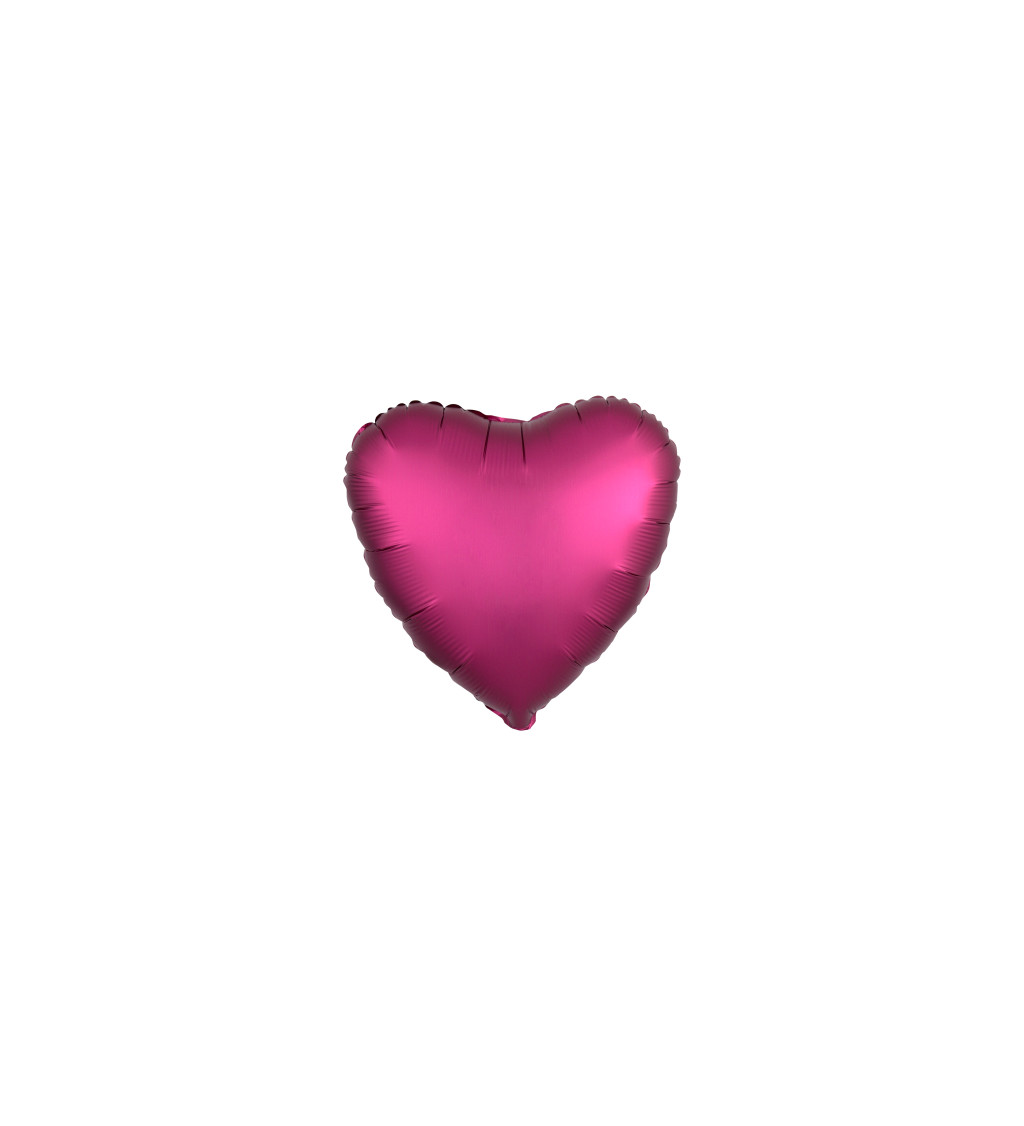 Tmavě růžové srdce balónek