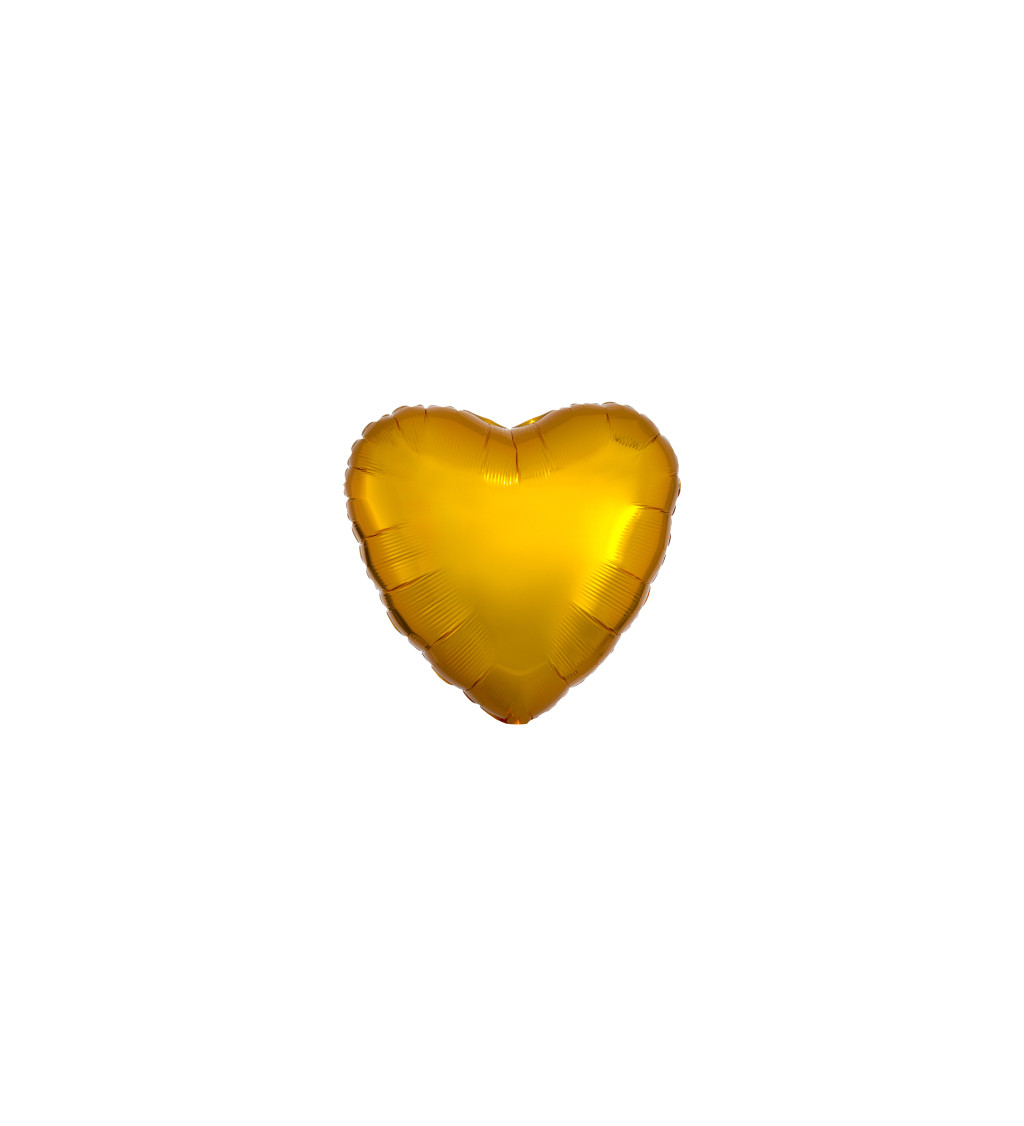 Zlaté srdce balónek