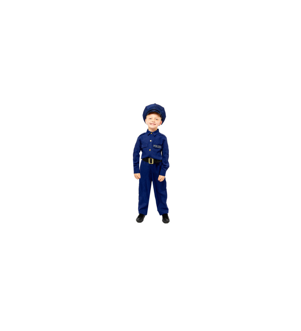 Kostým dětský - modrý policista