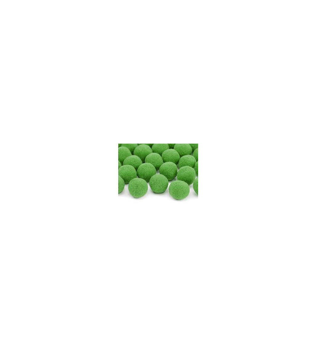 Plyšové kuličky - zelené