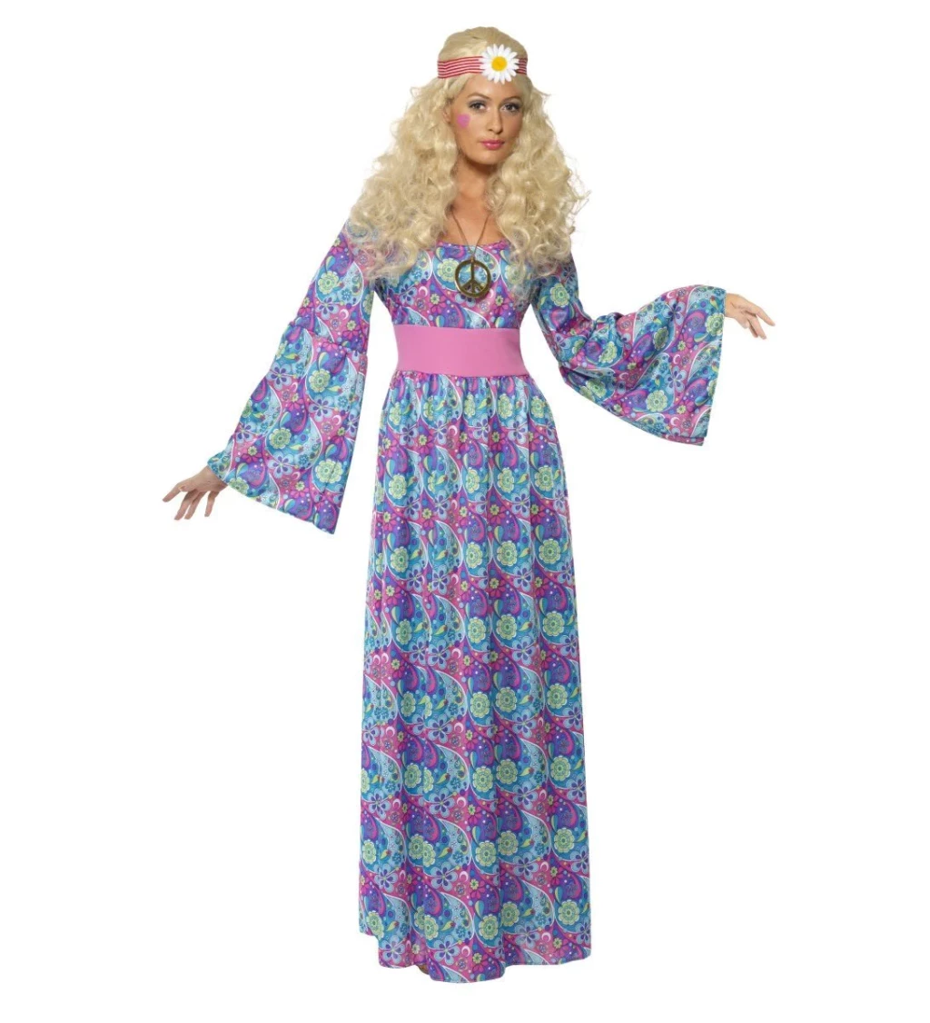 Kostým - Hippie kostým dámský, dlouhý