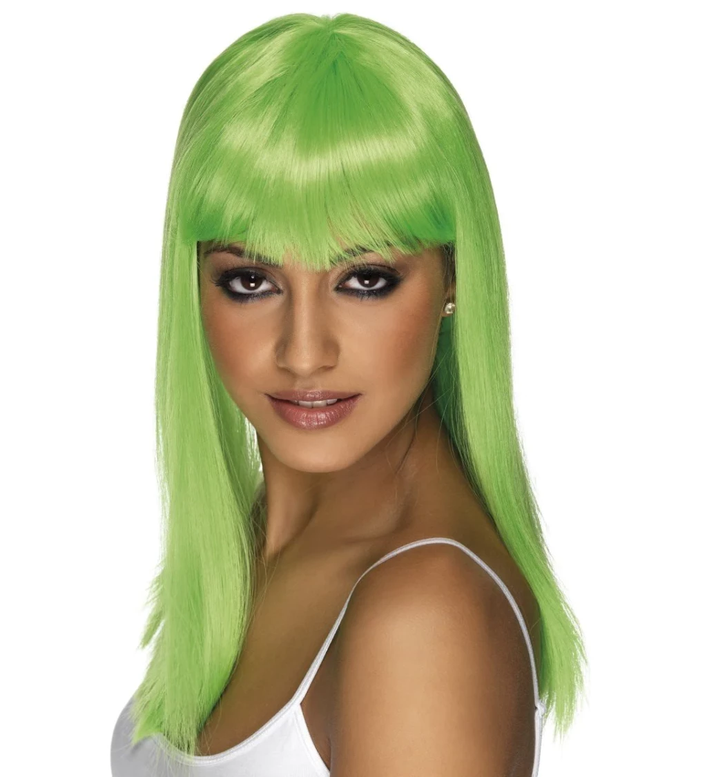 Paruka Glamourama - barva neonově zelená