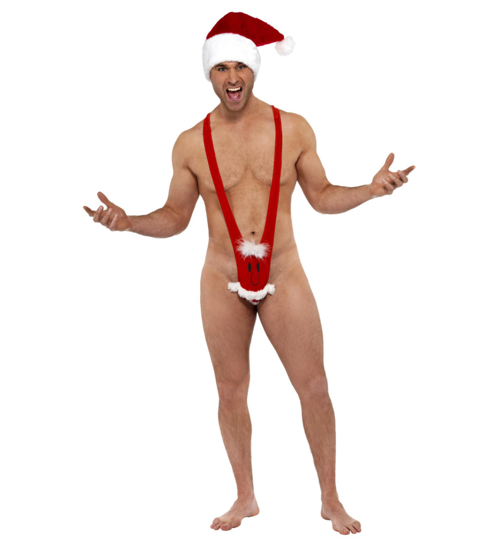 Plavky Santa Claus ve stylu Borat