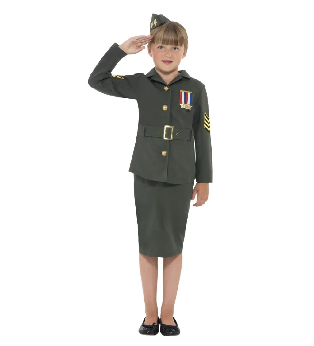 Dívčí army kostým - 2. sv.v.
