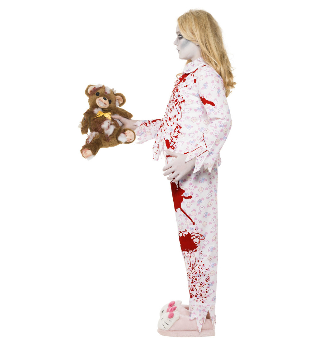 Dětský dívčí kostým - Zombie v pyžamu