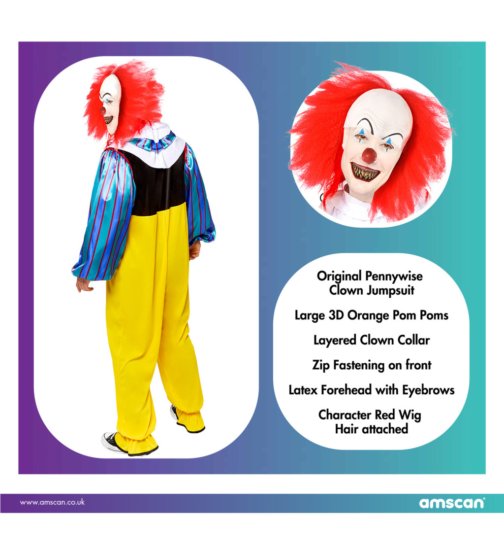 Pánský kostým Pennywise