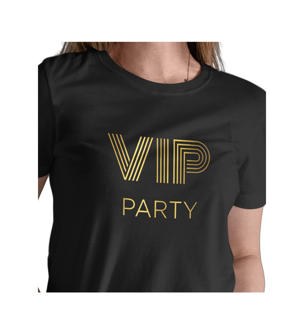 Dámské triko černé - VIP party