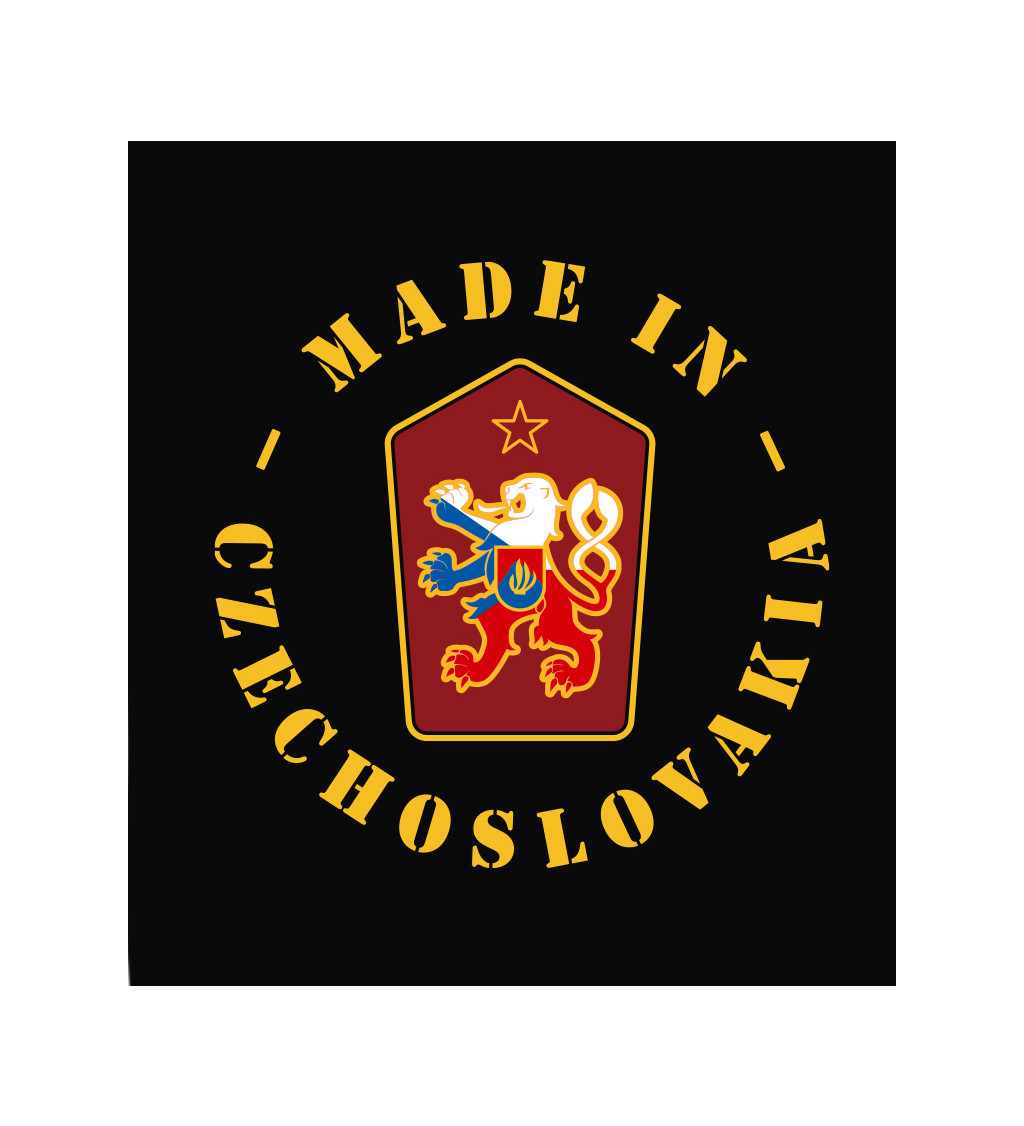 Dámské triko černé - Made in Czechoslovakia