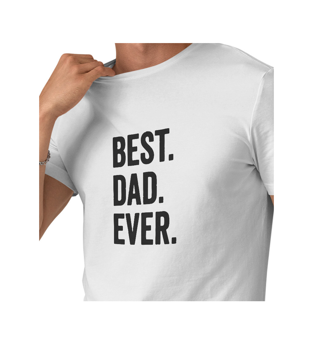 Pánské triko bílé - Best dad ever