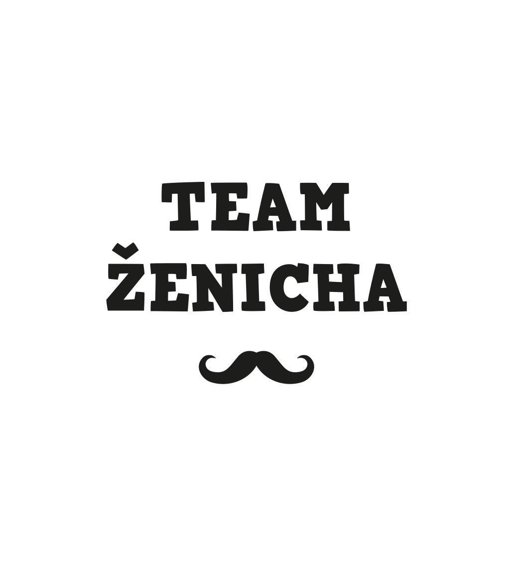 Pánské tričko - Team Ženicha knír