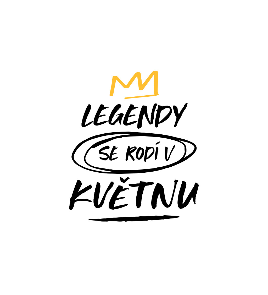 Dámské triko bílé - Legendy se rodí v květnu