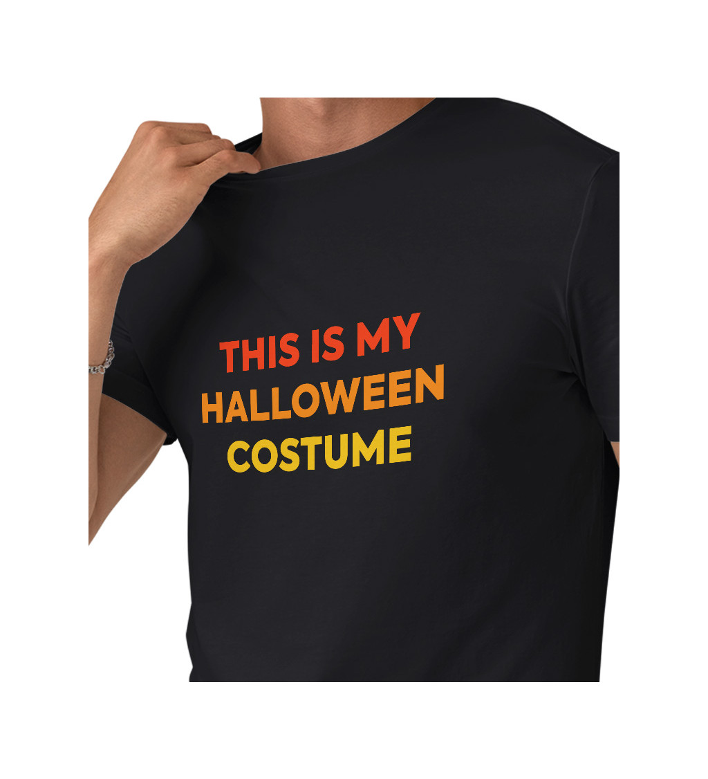 Pánské triko černé - This is my halloween costume