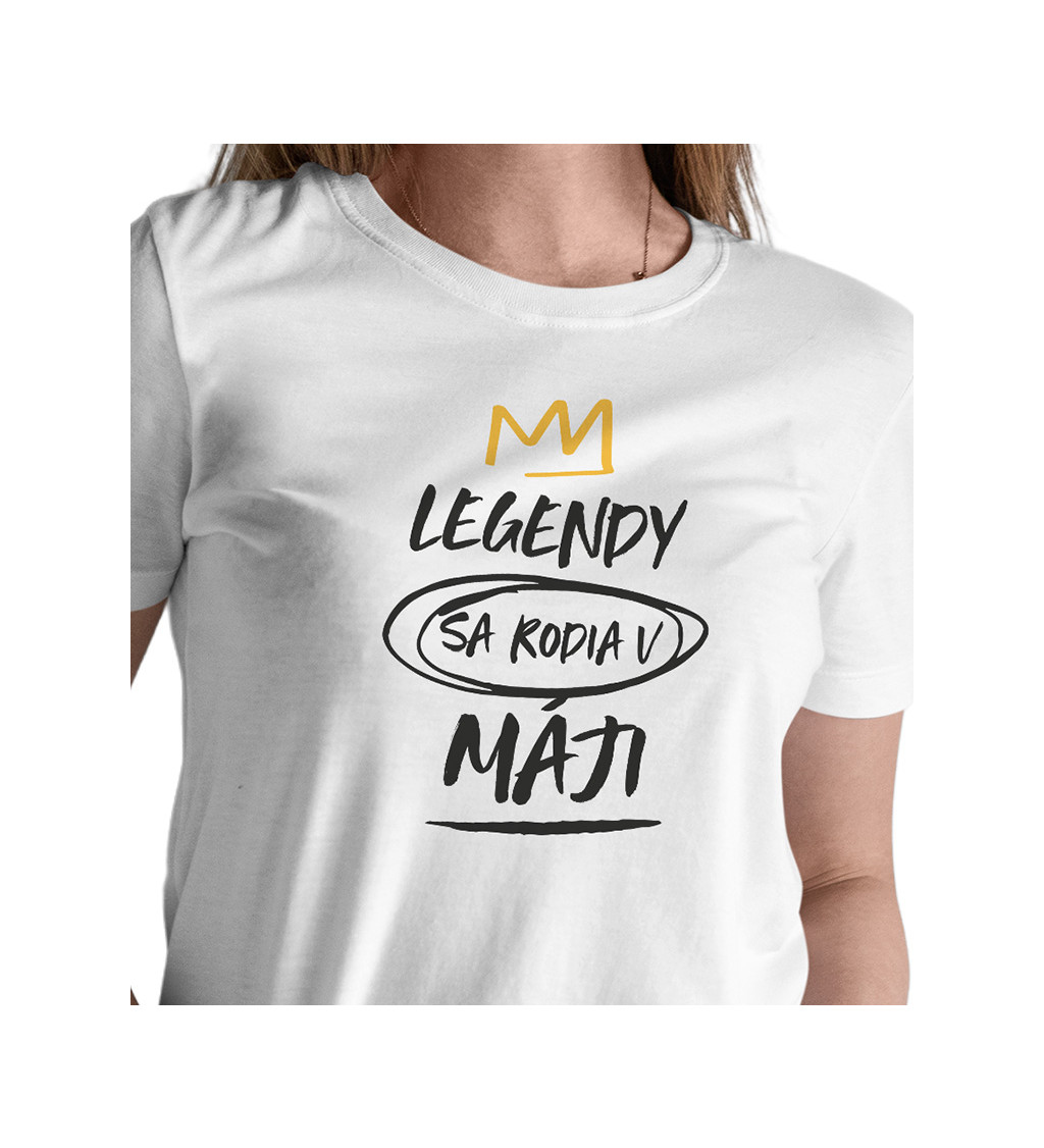 Dámské tričko bílé - Legendy v máji