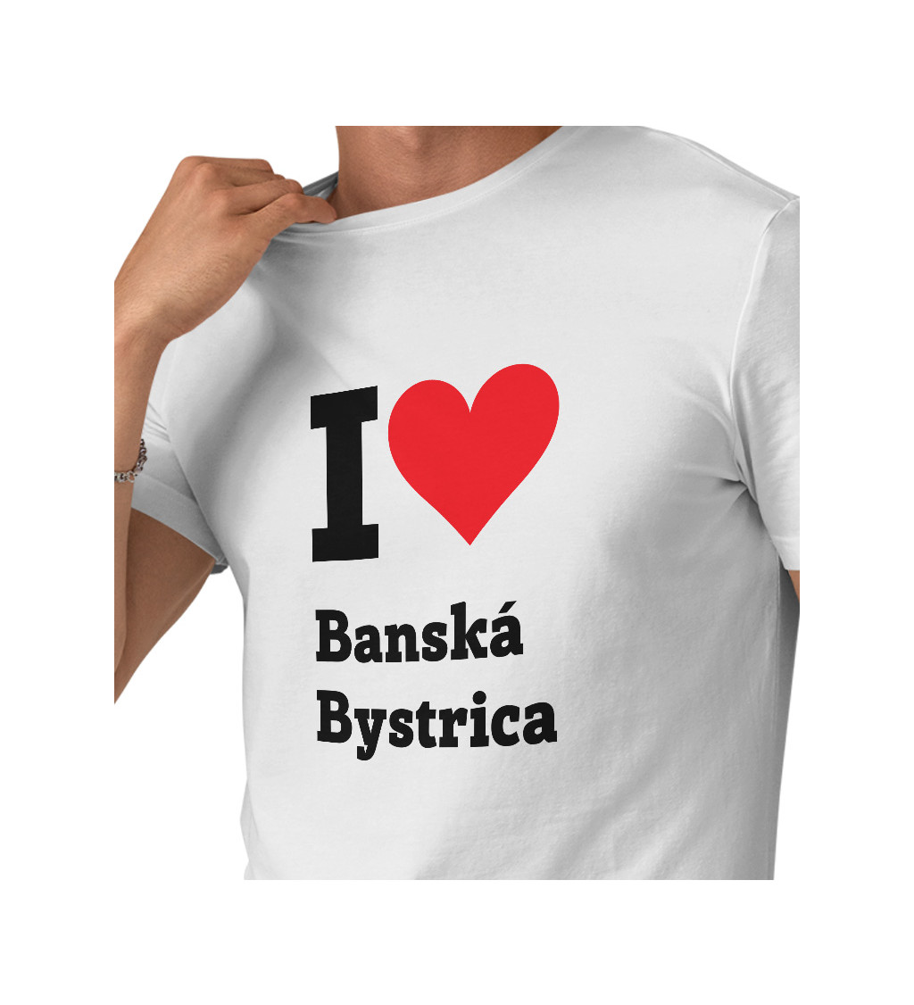 Pánské triko - I love Banská Bystrica