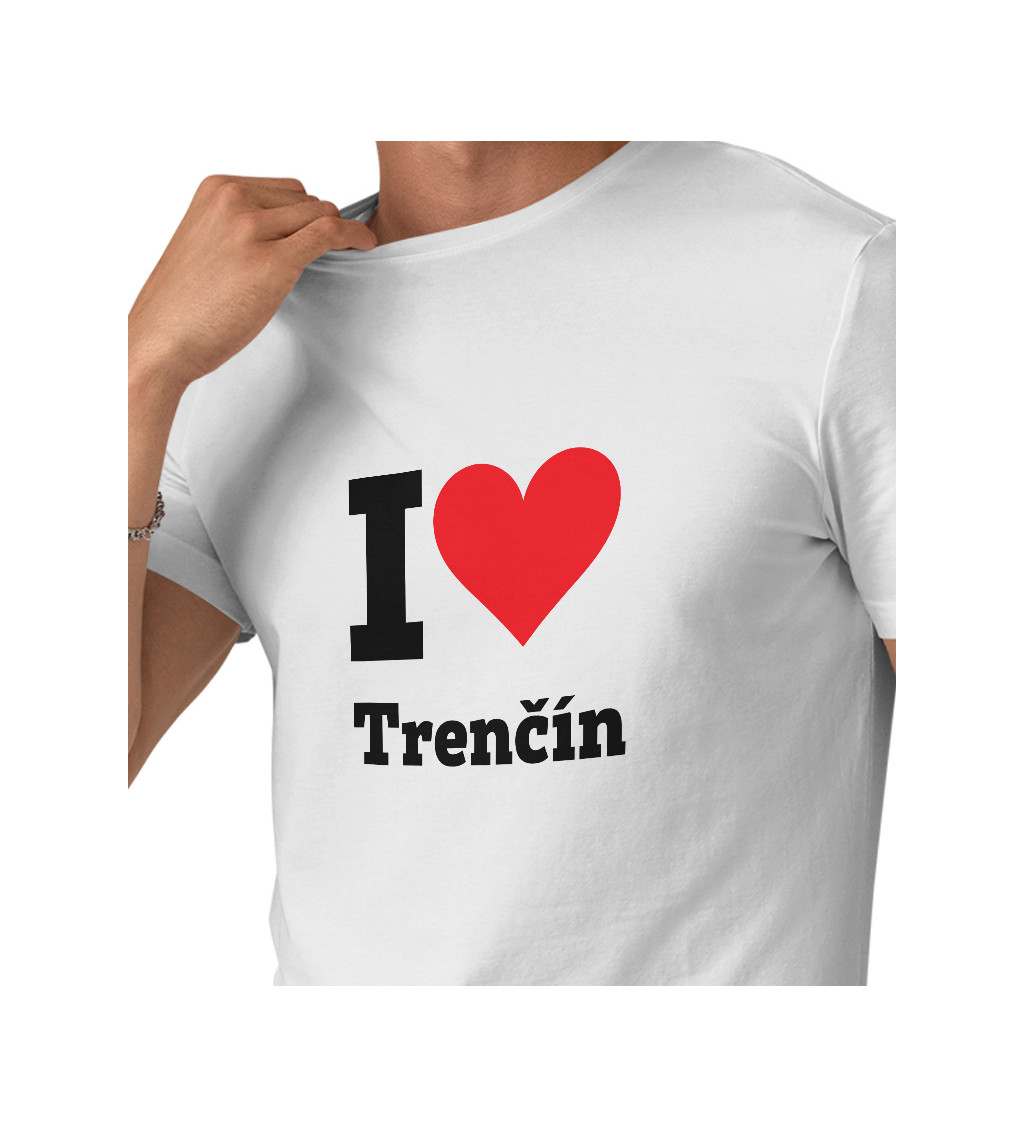 Pánské triko - I love Trenčín