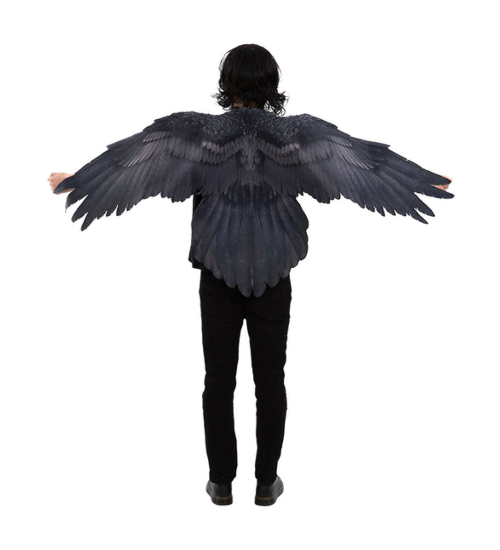 Dámský šedý plášť + křídla