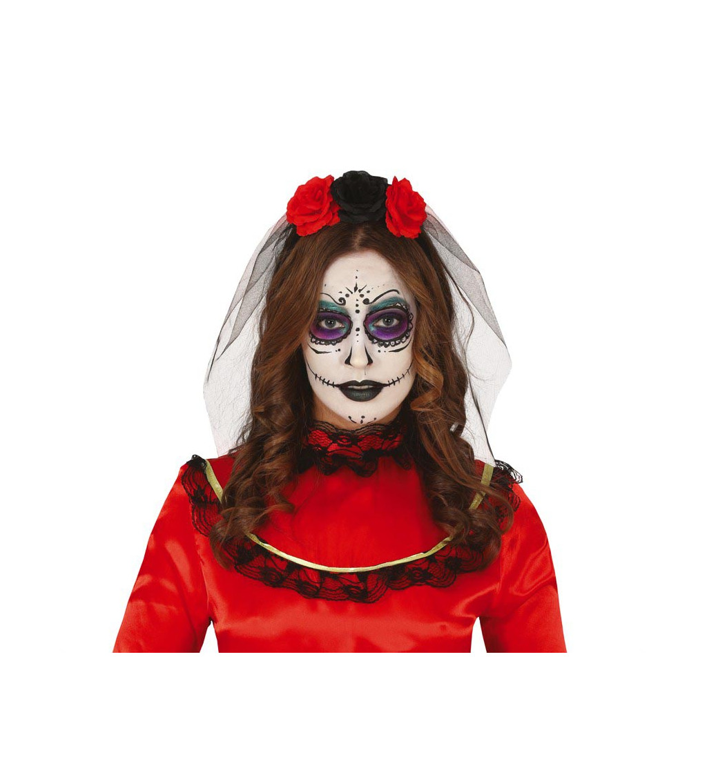 Čelenka s květinami