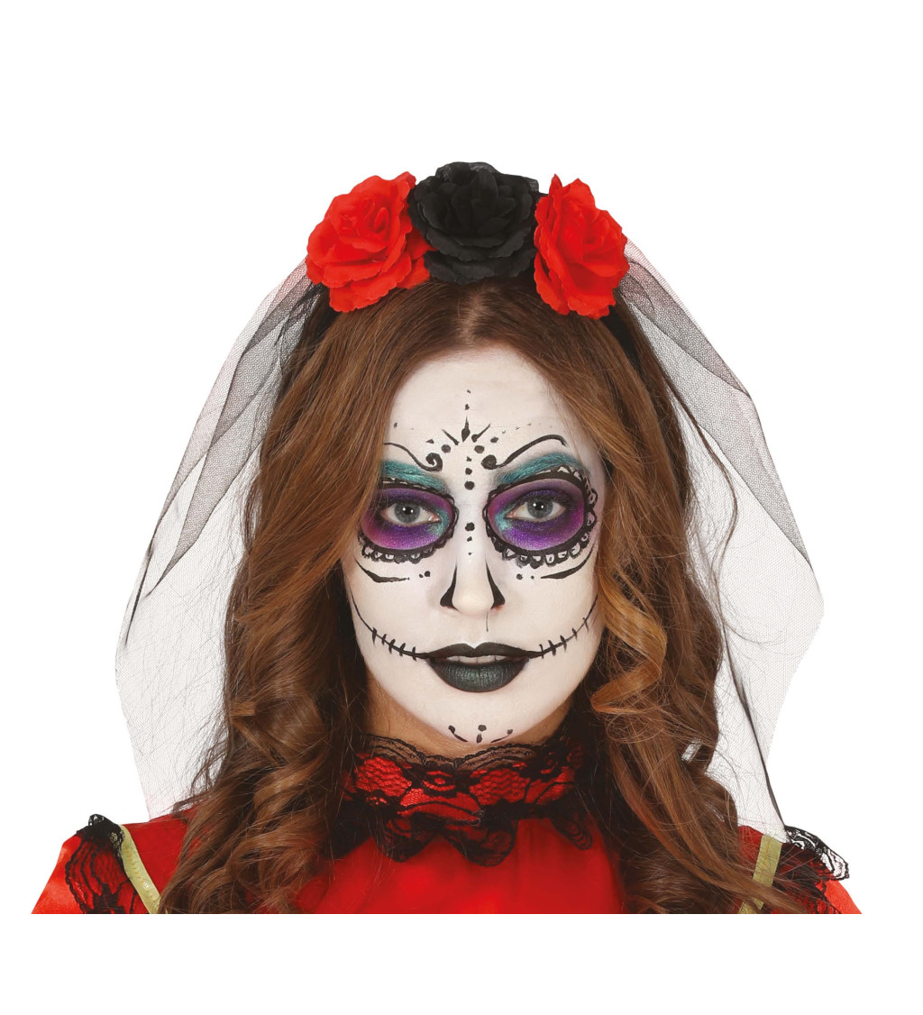 Čelenka s květinami