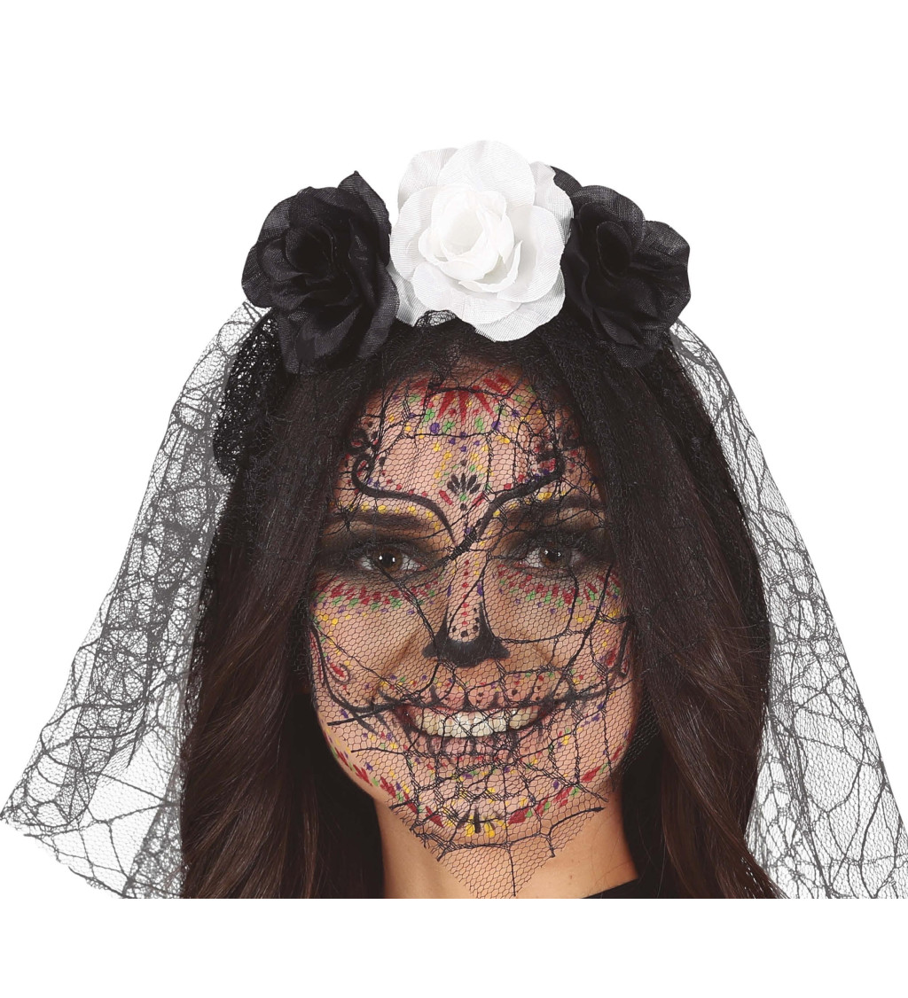 Černobílé květiny